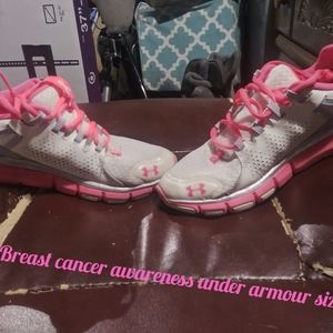 Breast cancer under armour shoes